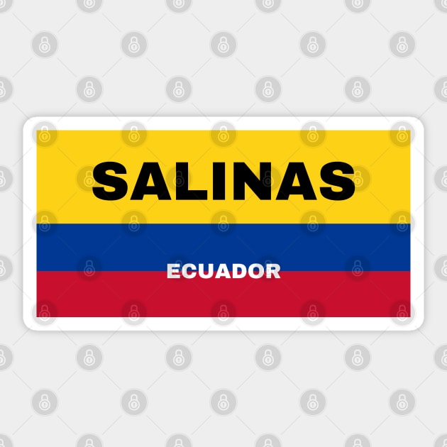 Salinas City in Ecuadorian Flag Colors Sticker by aybe7elf